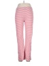 J. McLaughlin Stripes Pink Red Casual Pants Size L - photo 1