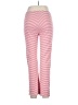 J. McLaughlin Stripes Pink Red Casual Pants Size L - photo 2