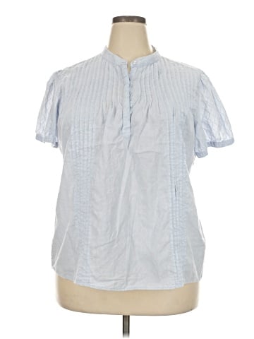 a.n.a. A New Approach Short Sleeve Blouse (view 1)