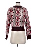 Moth Print Burgundy Pullover Sweater Size XS - photo 1