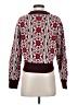 Moth Print Burgundy Pullover Sweater Size XS - photo 2
