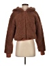 Fabletics 100% Polyester Brown Faux Fur Jacket Size S - photo 1