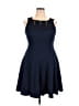 Roz & Ali Solid Blue Cocktail Dress Size 16 - photo 1