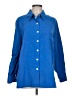 Travelsmith 100% Polyester Blue Long Sleeve Blouse Size L (petite) - photo 1