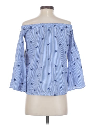 Always Indigo 3/4 Sleeve Blouse (view 2)