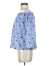 Always Indigo 100% Polyester Stars Blue 3/4 Sleeve Blouse Size S - photo 5