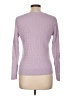 Talbots 100% Pima Cotton Purple Pullover Sweater Size L - photo 2