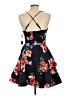 Sequin Hearts Floral Black Cocktail Dress Size 11 - photo 2