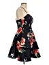 Sequin Hearts Floral Black Cocktail Dress Size 11 - photo 4