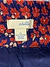 Odille 100% Silk Print Blue Silk Skirt Size 0 - photo 4