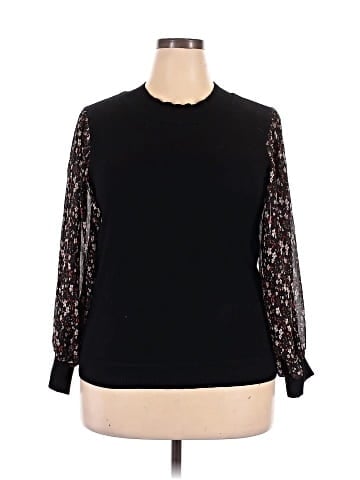 Indigo Rose Long Sleeve Blouse (view 1)