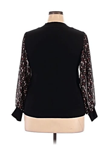Indigo Rose Long Sleeve Blouse (view 2)