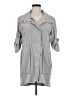 Akira 100% Polyester Gray Trenchcoat Size 2 - photo 1