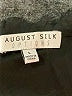 August Silk 100% Polyester Black Short Sleeve Blouse Size L - photo 7