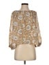 Love, Tomas 100% Polyester Gold 3/4 Sleeve Blouse Size S - photo 1