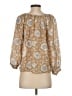 Love, Tomas 100% Polyester Gold 3/4 Sleeve Blouse Size S - photo 2