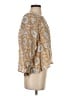 Love, Tomas 100% Polyester Gold 3/4 Sleeve Blouse Size S - photo 4