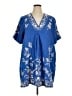 Johnny Was 100% Linen Blue Kimono Size XL - photo 1