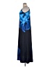 Unbranded Graphic Blue Cocktail Dress Size L - photo 5