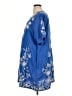 Johnny Was 100% Linen Blue Kimono Size XL - photo 5