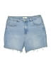 OAT Blue Denim Shorts Size 12 - photo 1