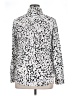 DKNY Print Multi Color Silver Long Sleeve Blouse Size XL - photo 2