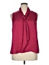 Elementz 100% Polyester Burgundy Sleeveless Blouse Size XL - photo 1