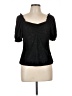 Chenault Black Short Sleeve Top Size L - photo 1