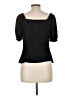 Chenault Black Short Sleeve Top Size L - photo 2