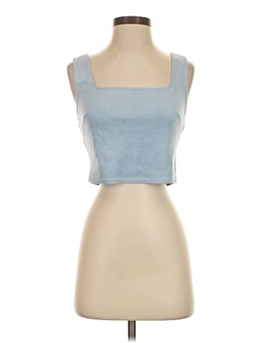 Aqua Sleeveless Top (view 1)