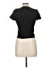 Aritzia Black Short Sleeve Turtleneck Size L - photo 2