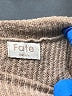 Fate Color Block Tan Turtleneck Sweater Size M - photo 7