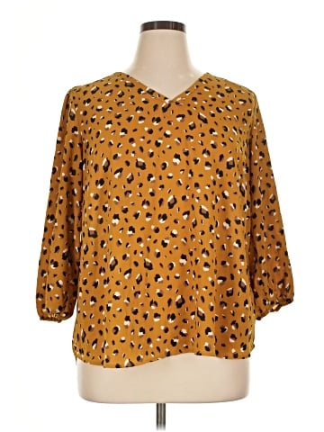 Collective Concepts 3/4 Sleeve Blouse (view 1)