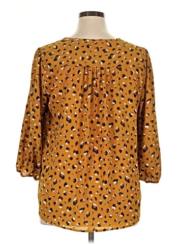 Collective Concepts 3/4 Sleeve Blouse (view 2)
