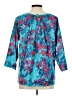 Willi Smith Teal 3/4 Sleeve Blouse Size L - photo 2