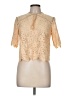 Sandro 100% Polyester Tan Short Sleeve Blouse Size M - photo 1