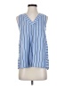 West Kei 100% Polyester Blue Sleeveless Blouse Size XS - photo 1