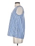 West Kei 100% Polyester Blue Sleeveless Blouse Size XS - photo 5