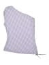 Unbranded Checkered-gingham Purple Swimsuit Top Size S - photo 2
