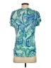 Lilly Pulitzer Paisley Teal Short Sleeve Blouse Size XS - photo 2