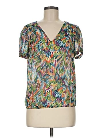 Zara Basic Short Sleeve Blouse (view 1)