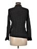 UNTUCKit 100% Silk Polka Dots Black Long Sleeve Silk Top Size 2 - photo 2