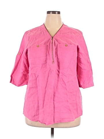 Company Ellen Tracy 3/4 Sleeve Button-Down Shirt (view 1)