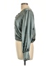 Guess 100% Polyester Metallic Silver Long Sleeve Blouse Size L - photo 5