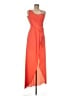 BCBGMAXAZRIA 100% Polyester Orange Casual Dress Size 6 - photo 1