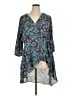 Torrid 100% Polyester Paisley Teal Long Sleeve Blouse Size 1X Plus (1) - photo 1