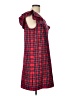 Hurley Plaid Red Casual Dress Size 10 - photo 4