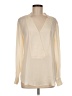 Theory 100% Polyester Ivory Long Sleeve Blouse Size M - photo 1