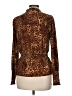 Belldini Animal Print Brown Long Sleeve Blouse Size M - photo 1