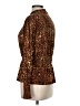 Belldini Animal Print Brown Long Sleeve Blouse Size M - photo 4